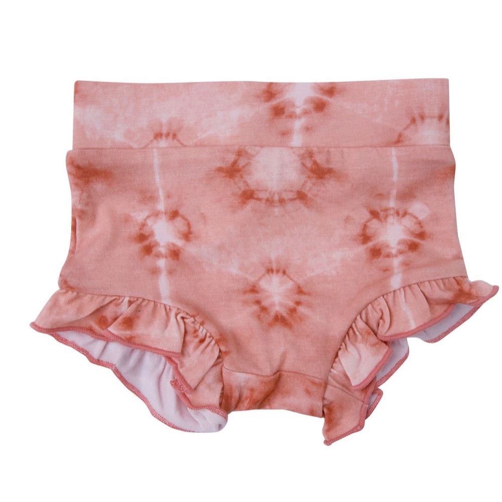 Ruffle bloomer tie dye southwest shibori 6-12 m